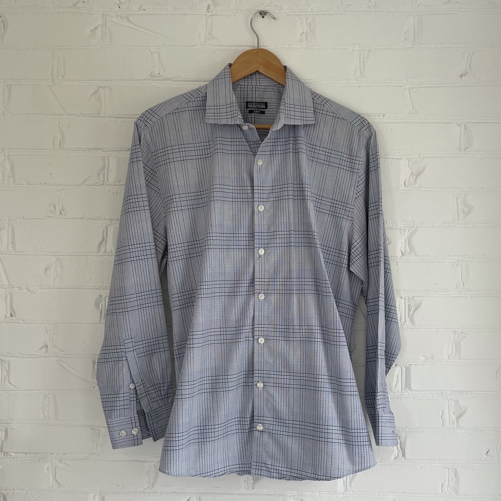 Kenneth Cole Reaction Men’s Dress Shirt 16.5 Neck